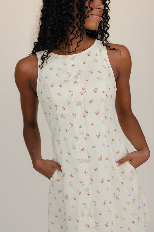 Sunshine and Sweethearts Button Dress