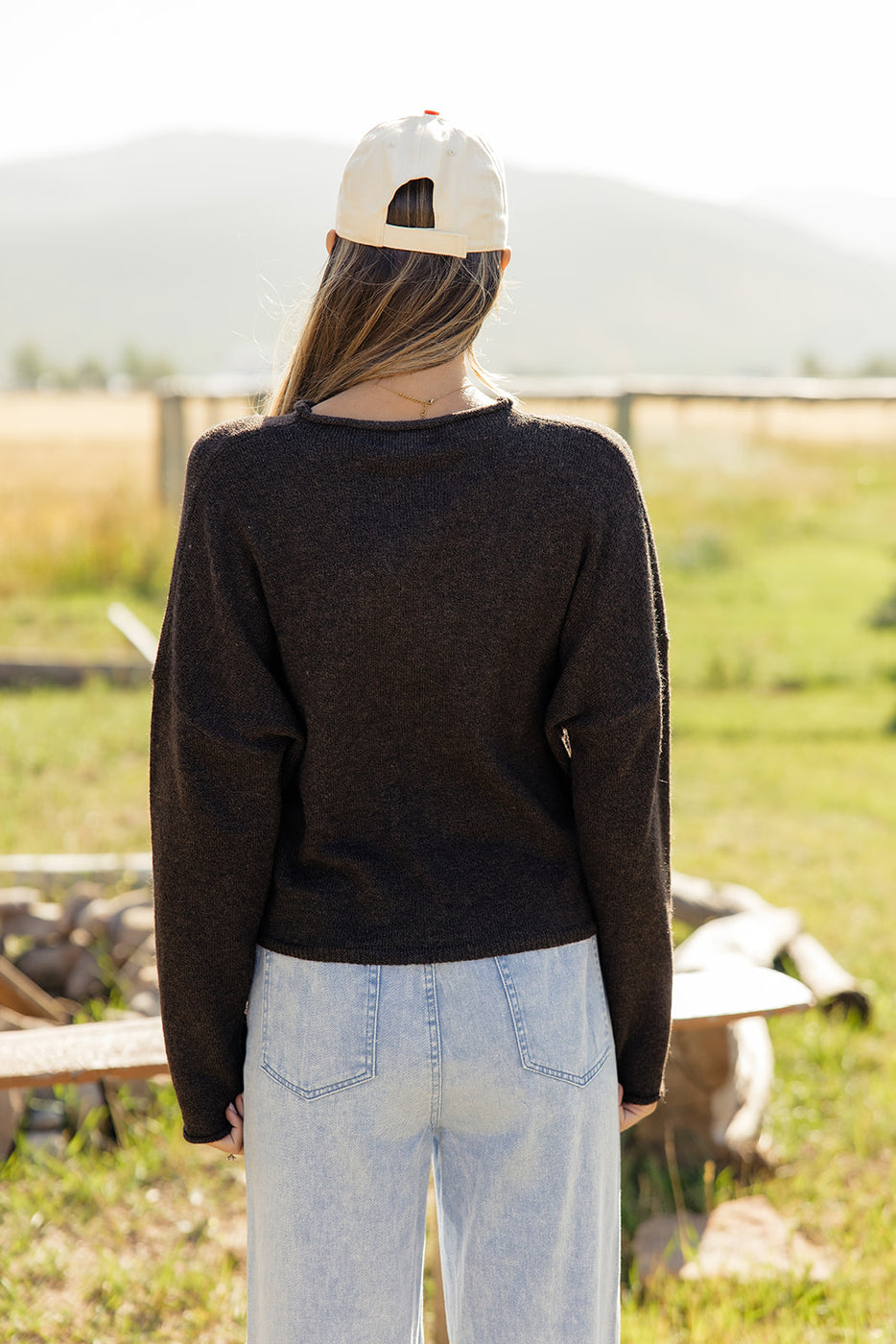 a woman wearing a hat