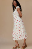 Amelie Polkadot Midi Dress