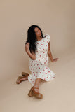 Amelie Polkadot Midi Dress