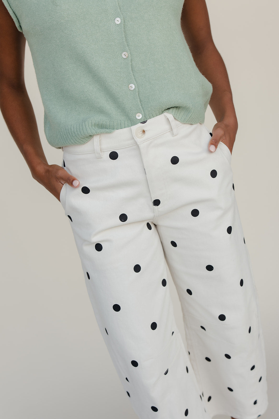 Cream Soda Polkadot Pants