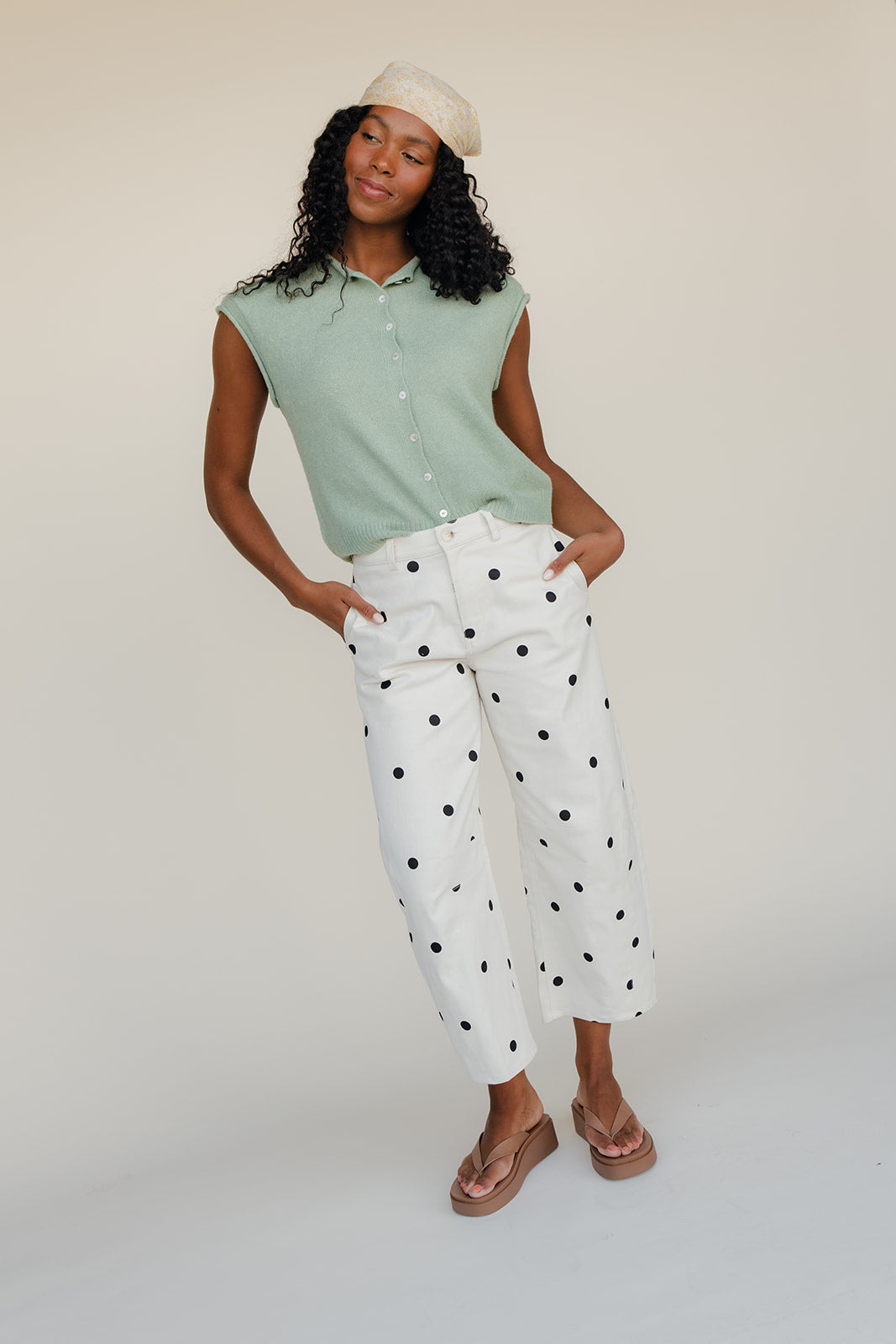 Cream Soda Polkadot Pants