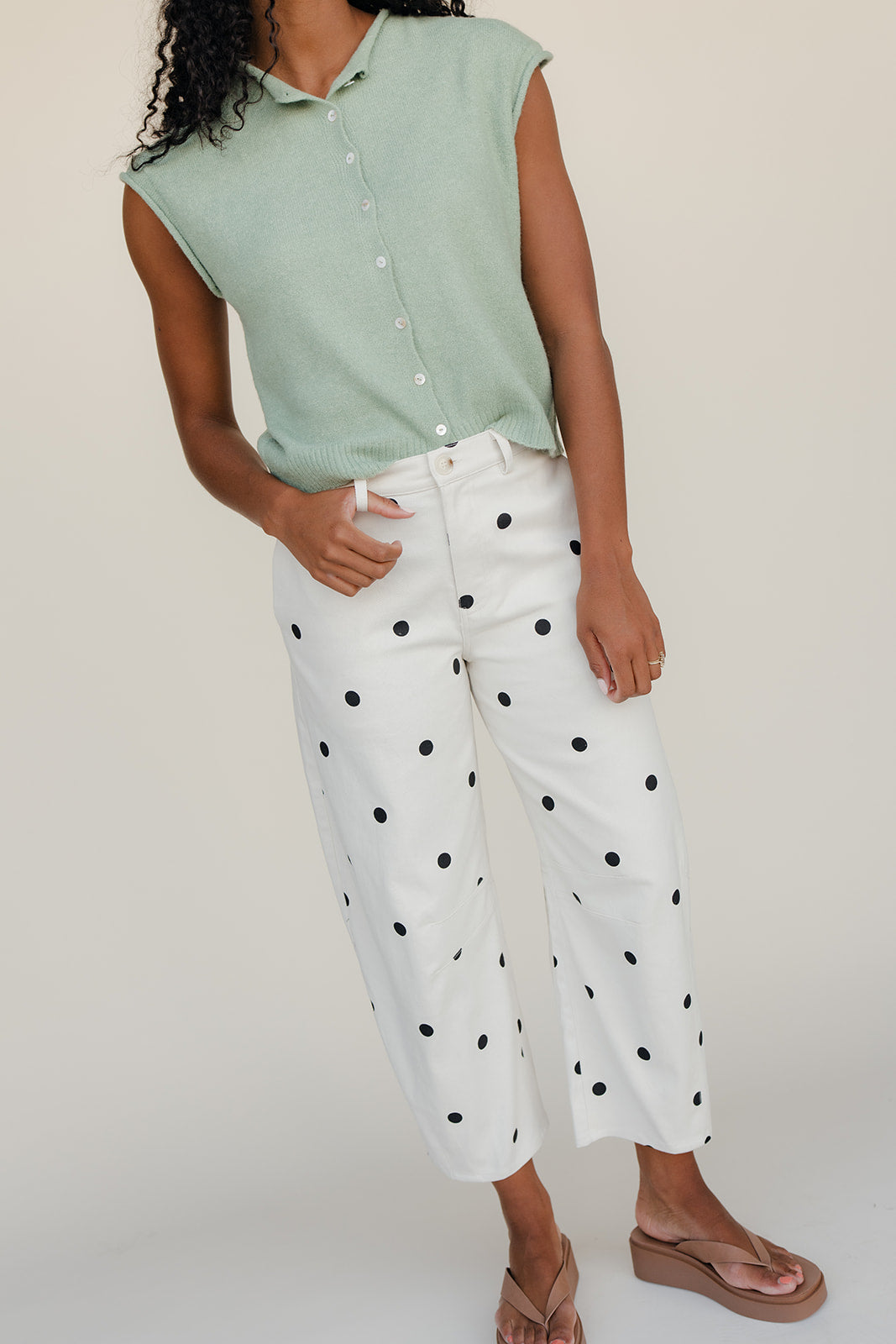Cream Soda Polkadot Pants