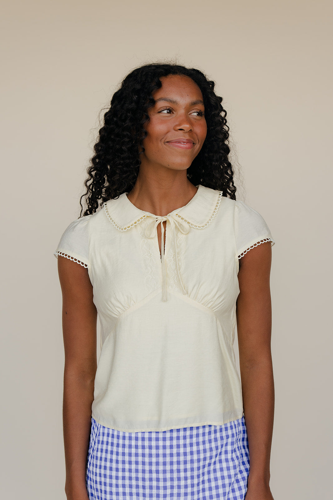 Honey Tie Neck Blouse