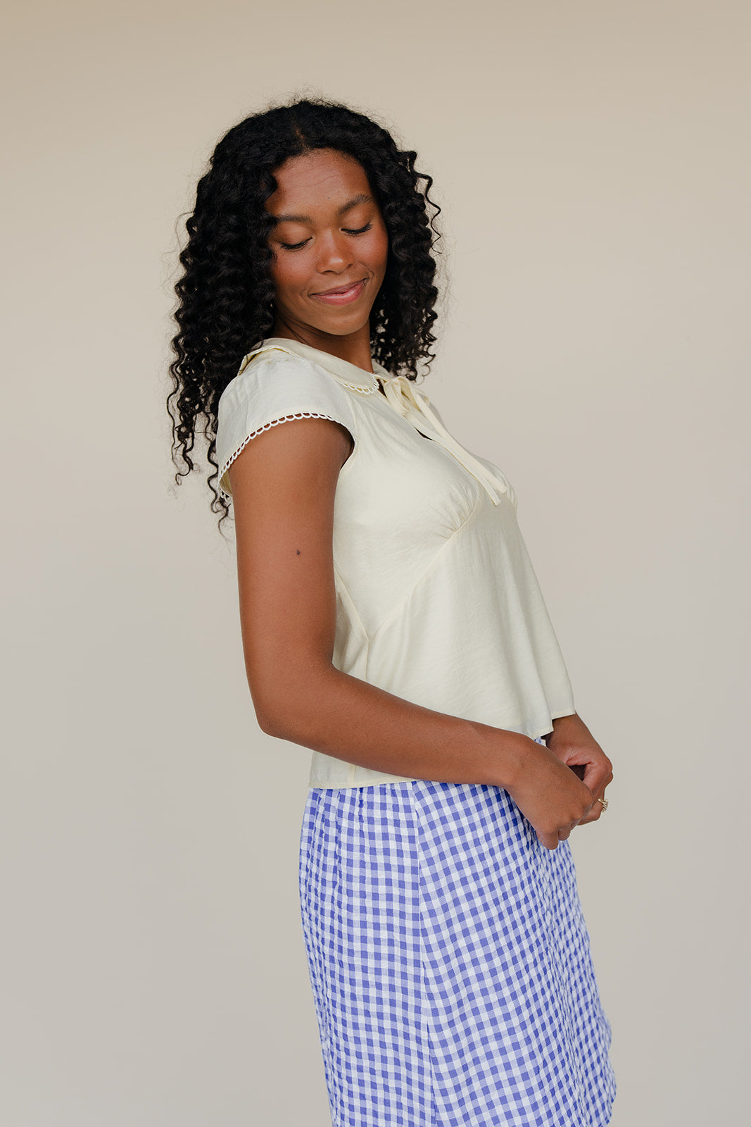 Honey Tie Neck Blouse