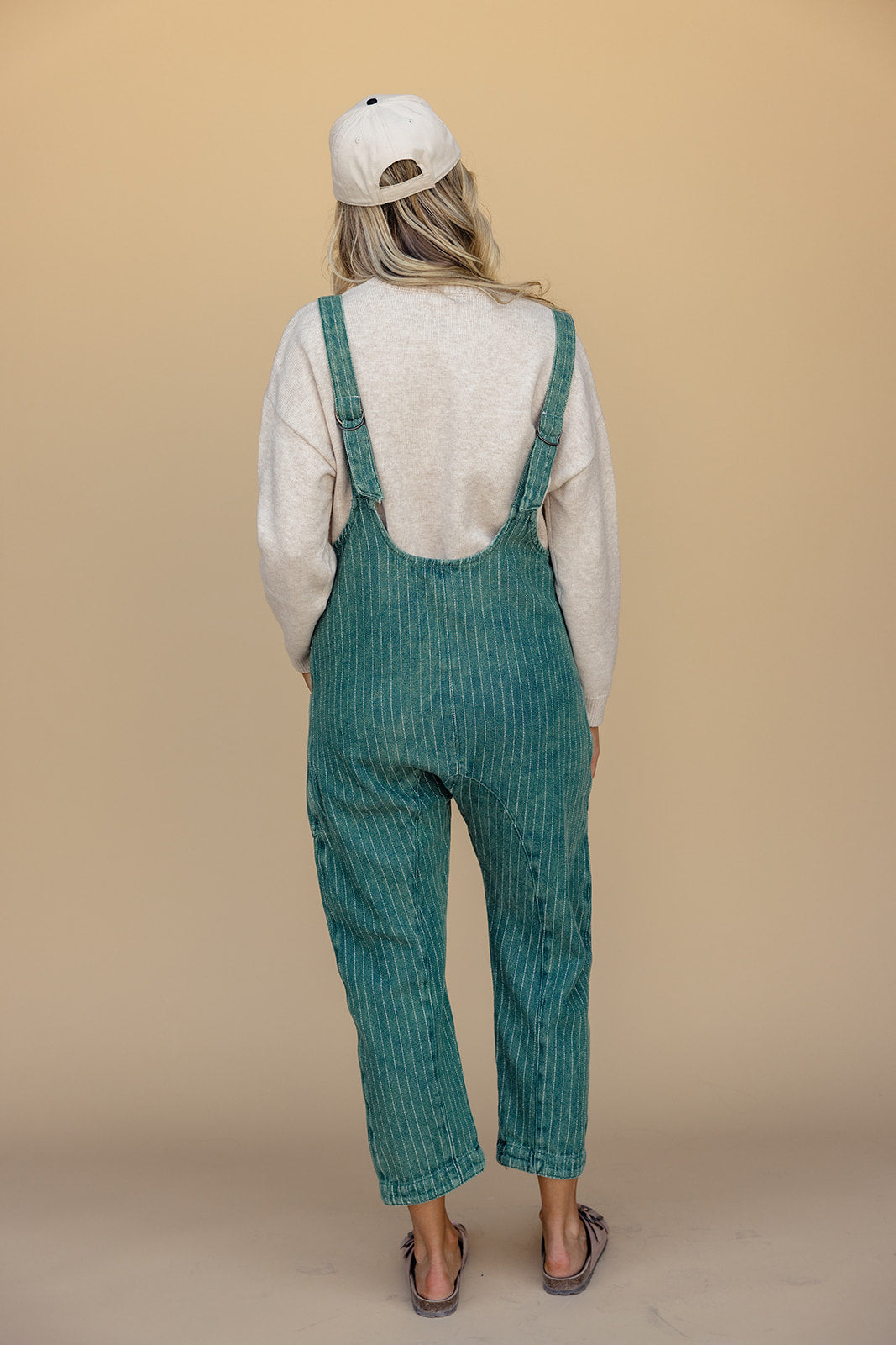 Free People High Roller Railroad Jumpsuit