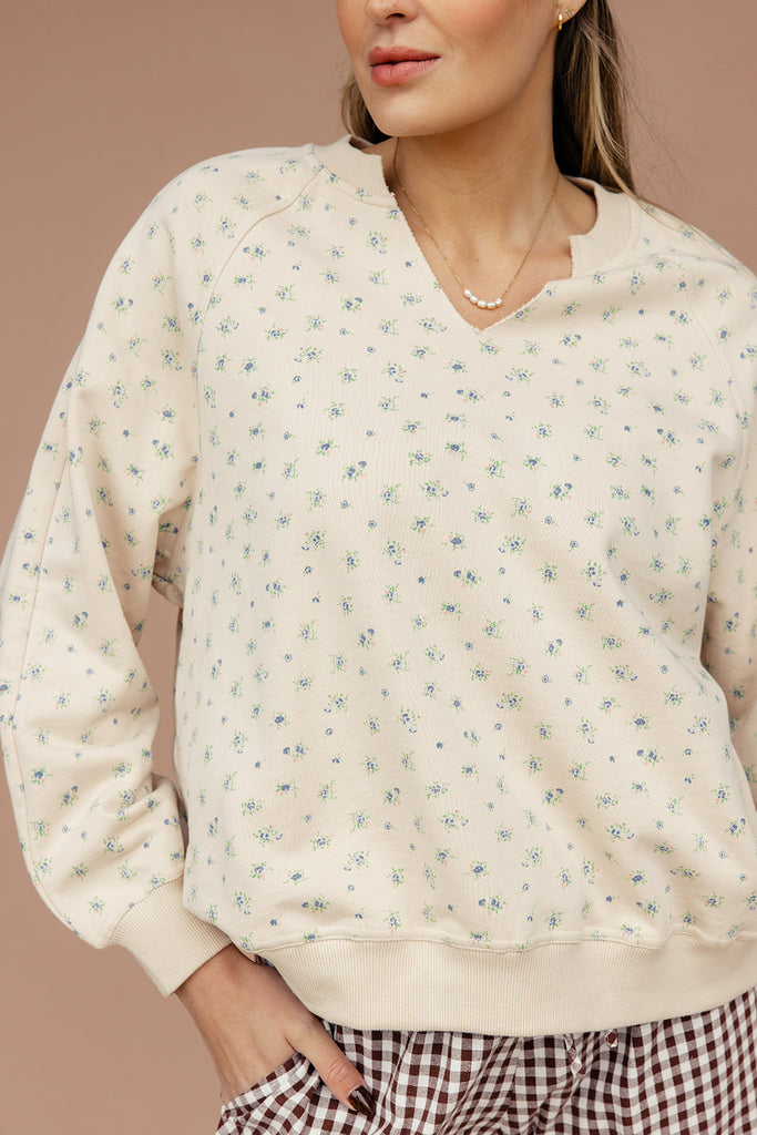 The Leah Floral Pullover