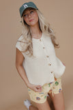 Honey Button Knit Vest