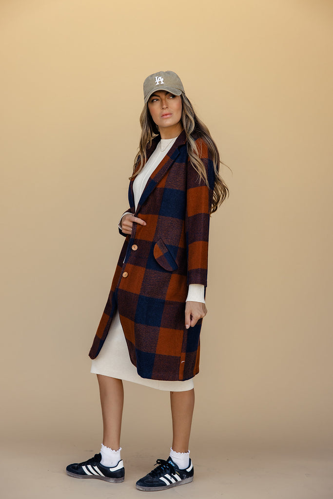 SALT Mount Royal Buffalo Plaid Coat