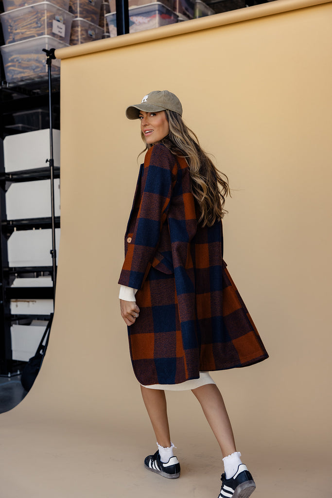 SALT Mount Royal Buffalo Plaid Coat