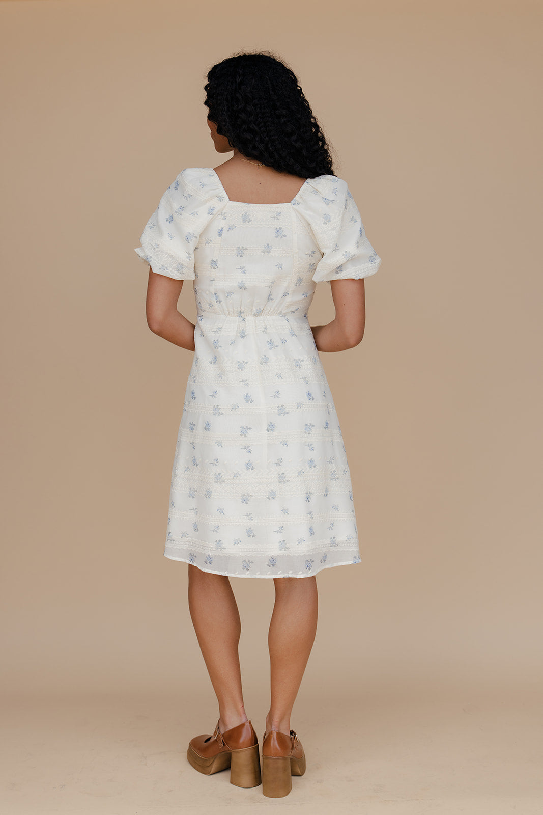 Coastal Bay Puff Sleeve Dress