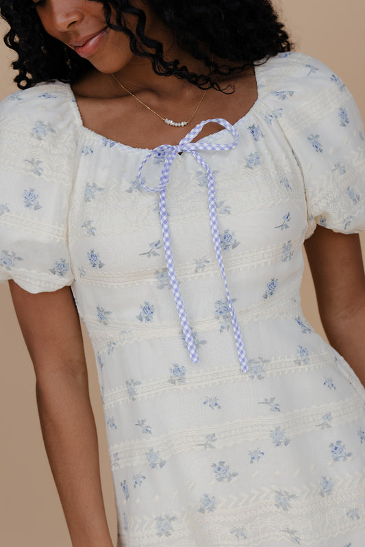 Coastal Bay Puff Sleeve Dress