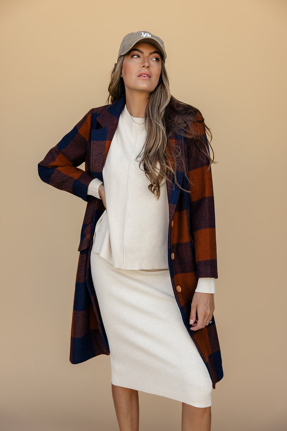 SALT Mount Royal Buffalo Plaid Coat