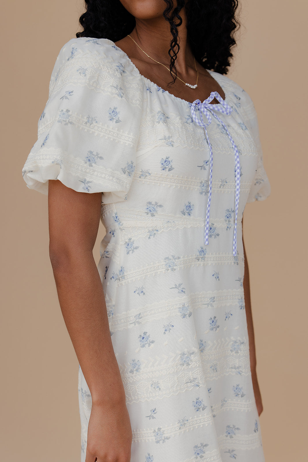 Coastal Bay Puff Sleeve Dress
