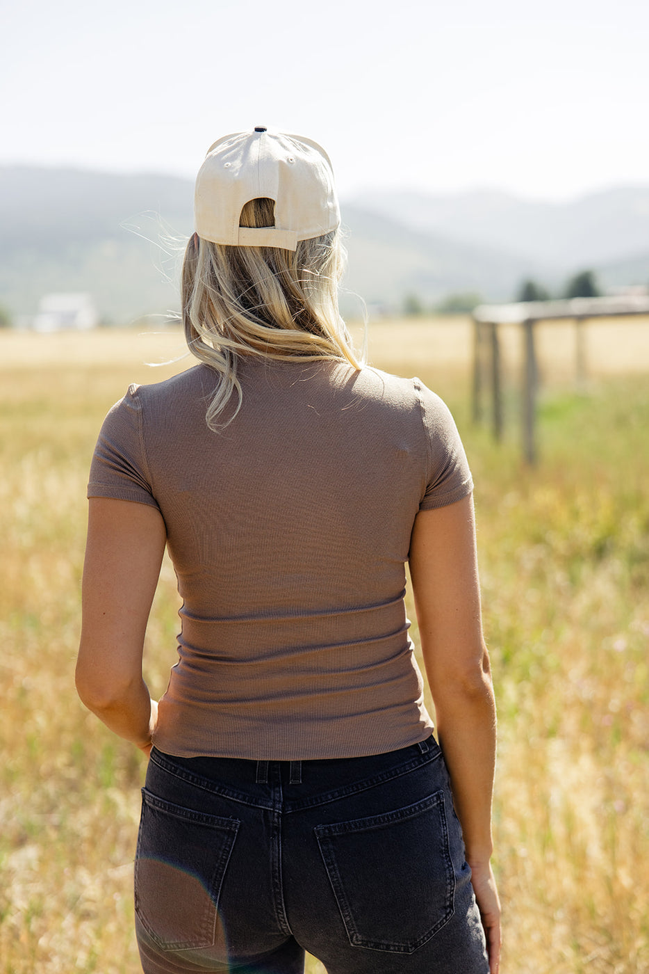 a woman wearing a hat