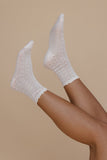 Flora Ruffle Crew Socks