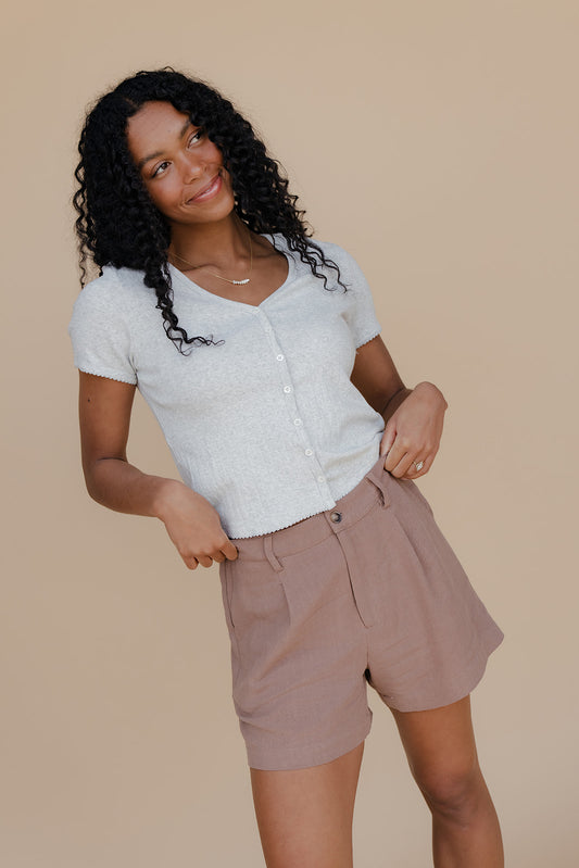 Outfit of the Day Linen Shorts