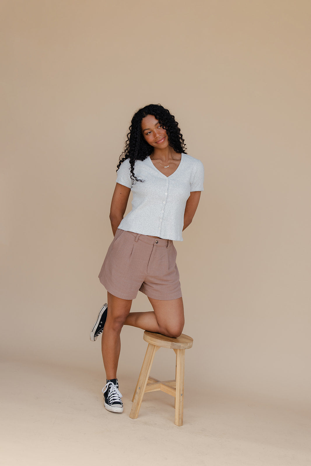 Outfit of the Day Linen Shorts