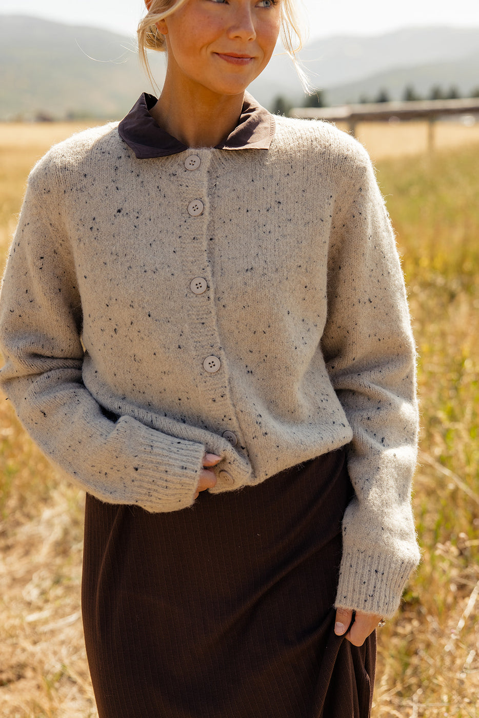 Defying Gravity Speckled Cardigan