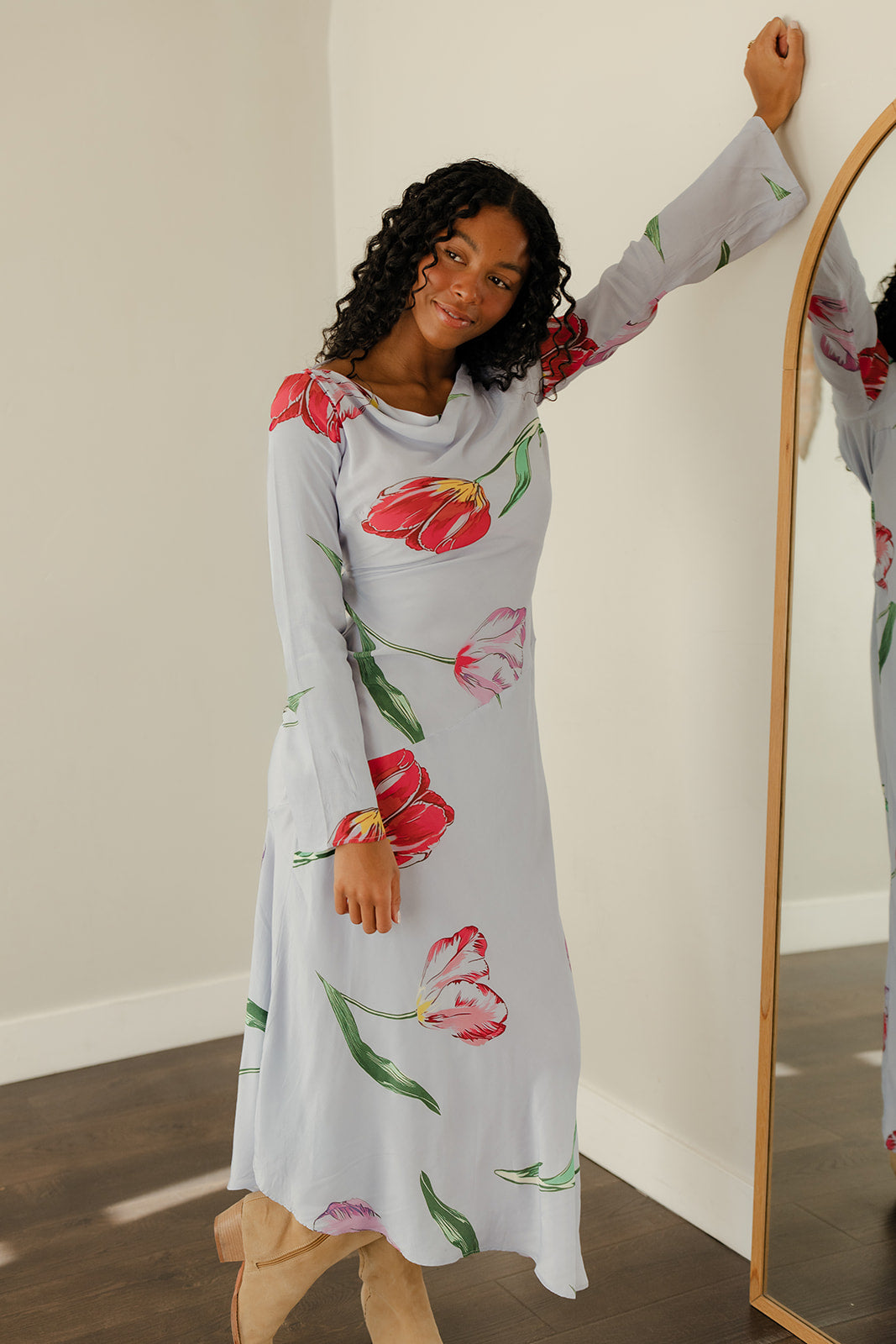 free people floral dress Free People all a bloom satin slip maxi dress in multi