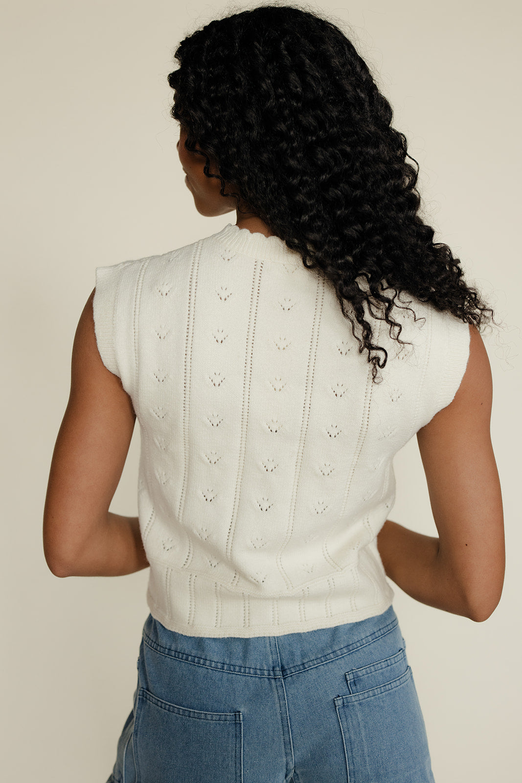 All The Fun Pointelle Vest