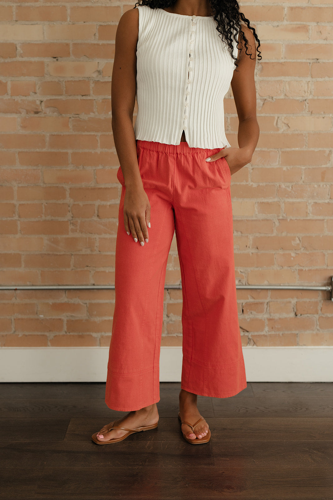 Cherry Pop Wide Leg Pants