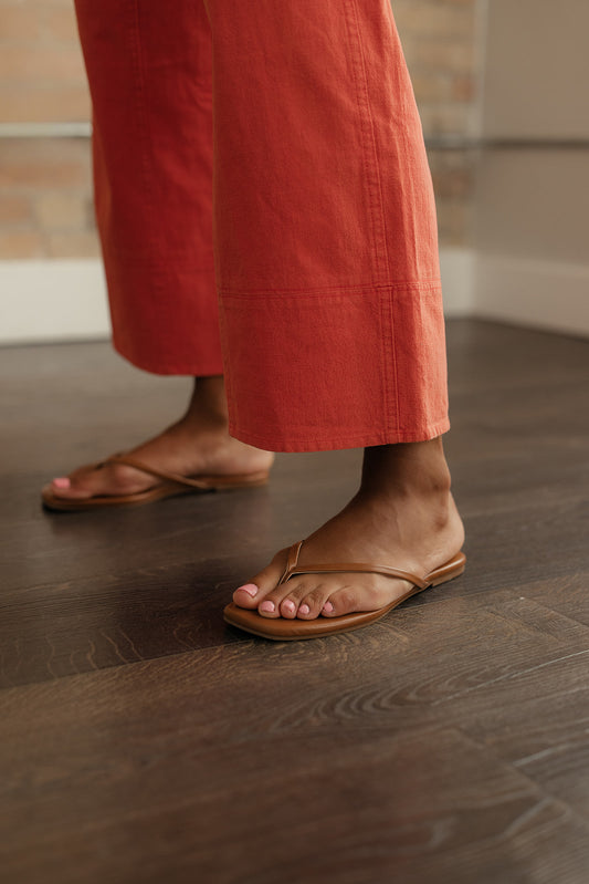 Serenity Square Toe Flip Flops