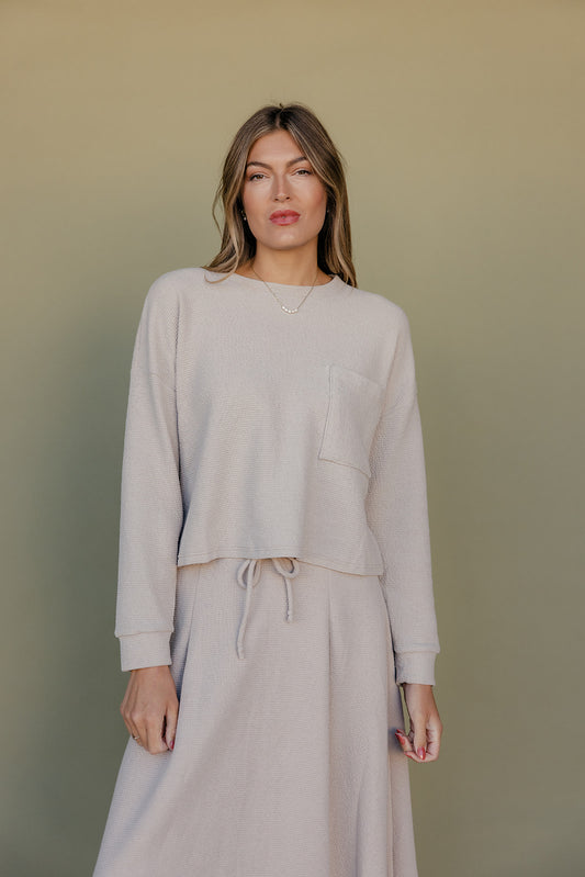 Morning Latte Pocket Sweater