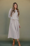 Morning Latte Maxi Skirt