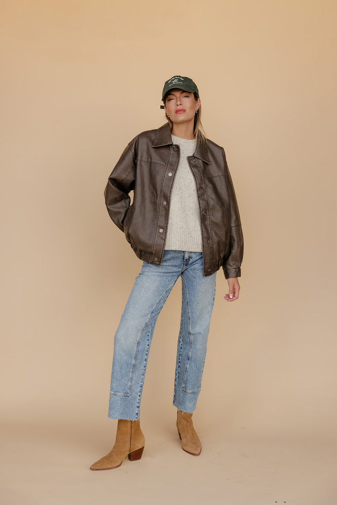 Retro Rhythm Leather Jacket