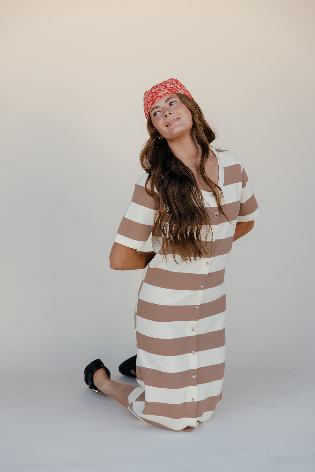 Apple Pie Stripe Midi
