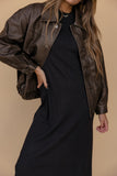 Shadow and Smoke Long Sleeve Dress