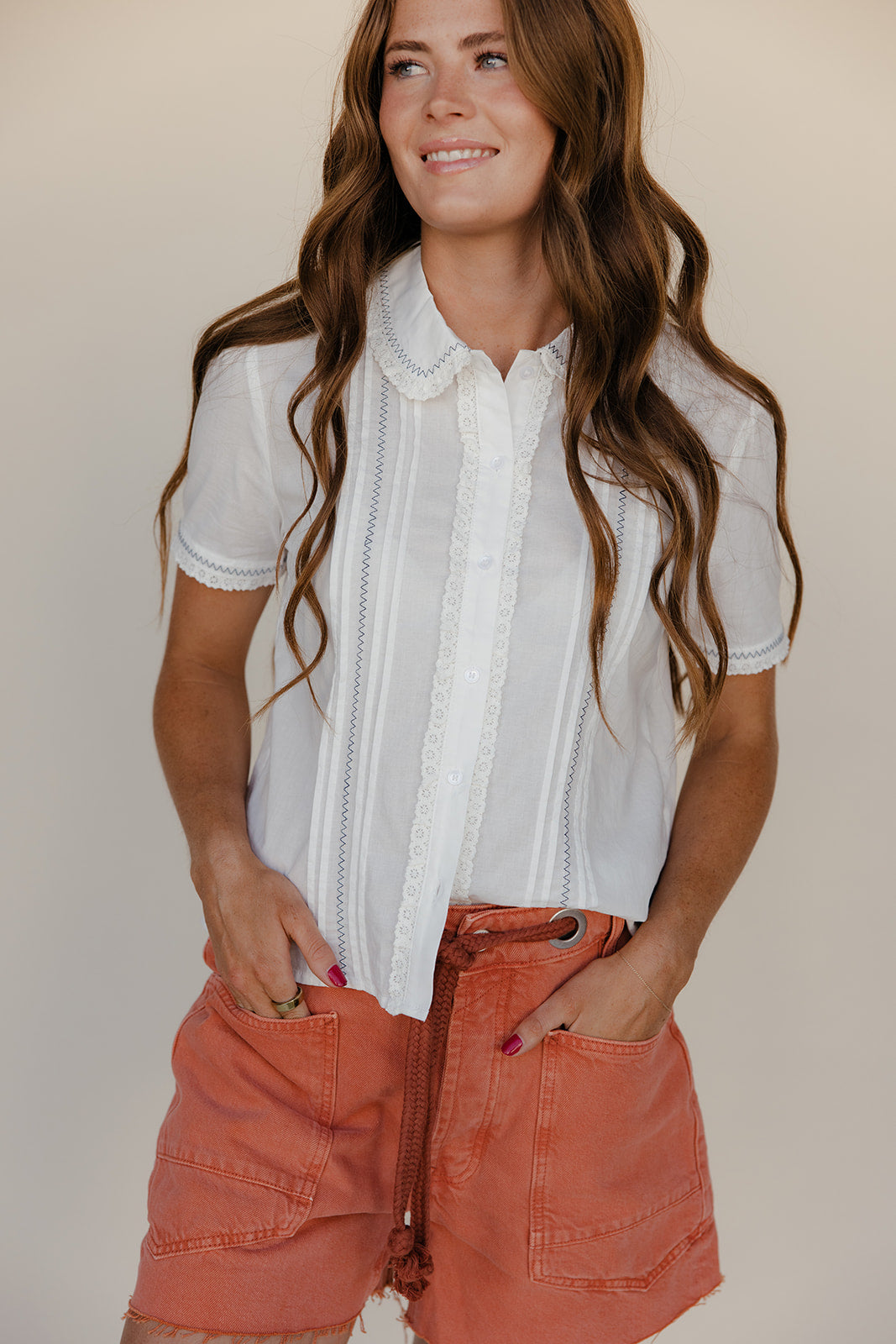 Lace and Letters Blouse