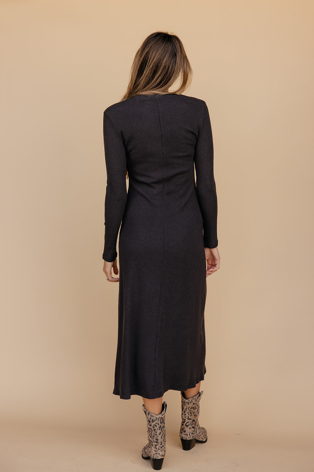 Shadow and Smoke Long Sleeve Dress