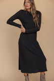 Shadow and Smoke Long Sleeve Dress