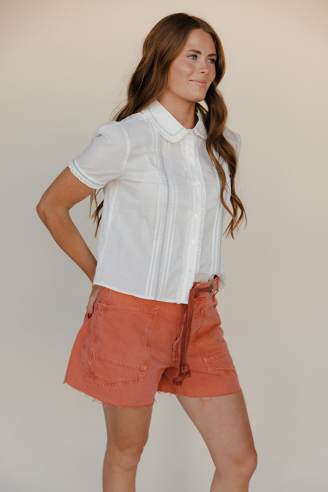 Lace and Letters Blouse
