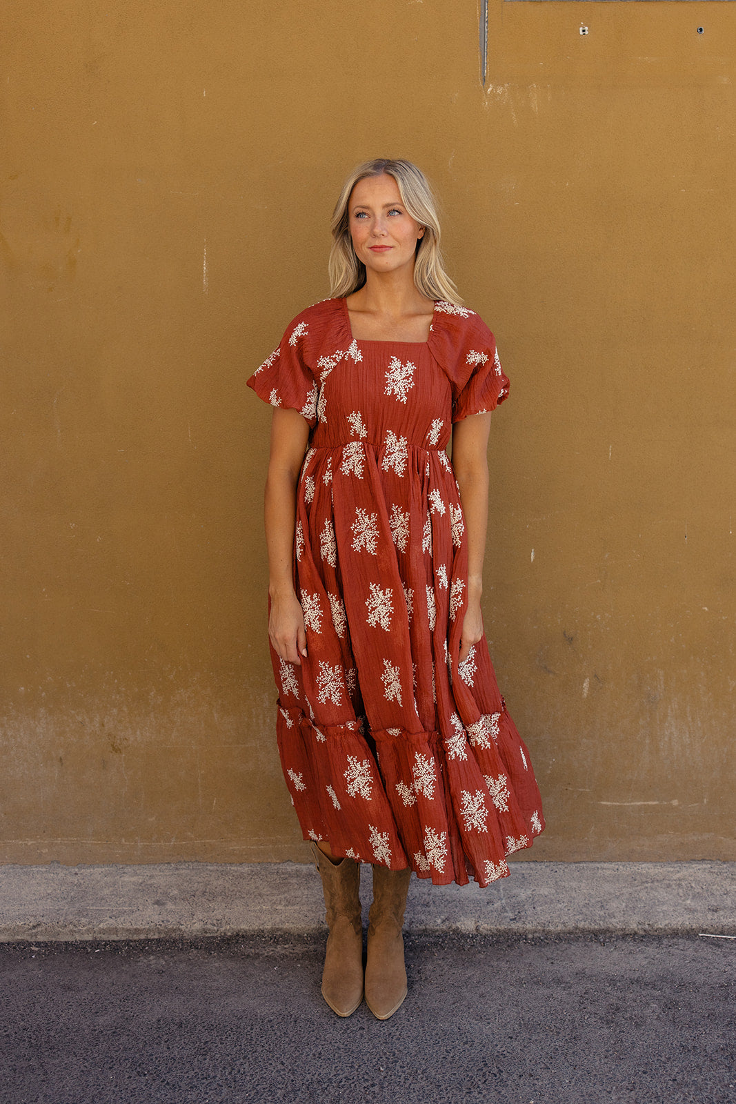 Burning Sun Embroidered Dress