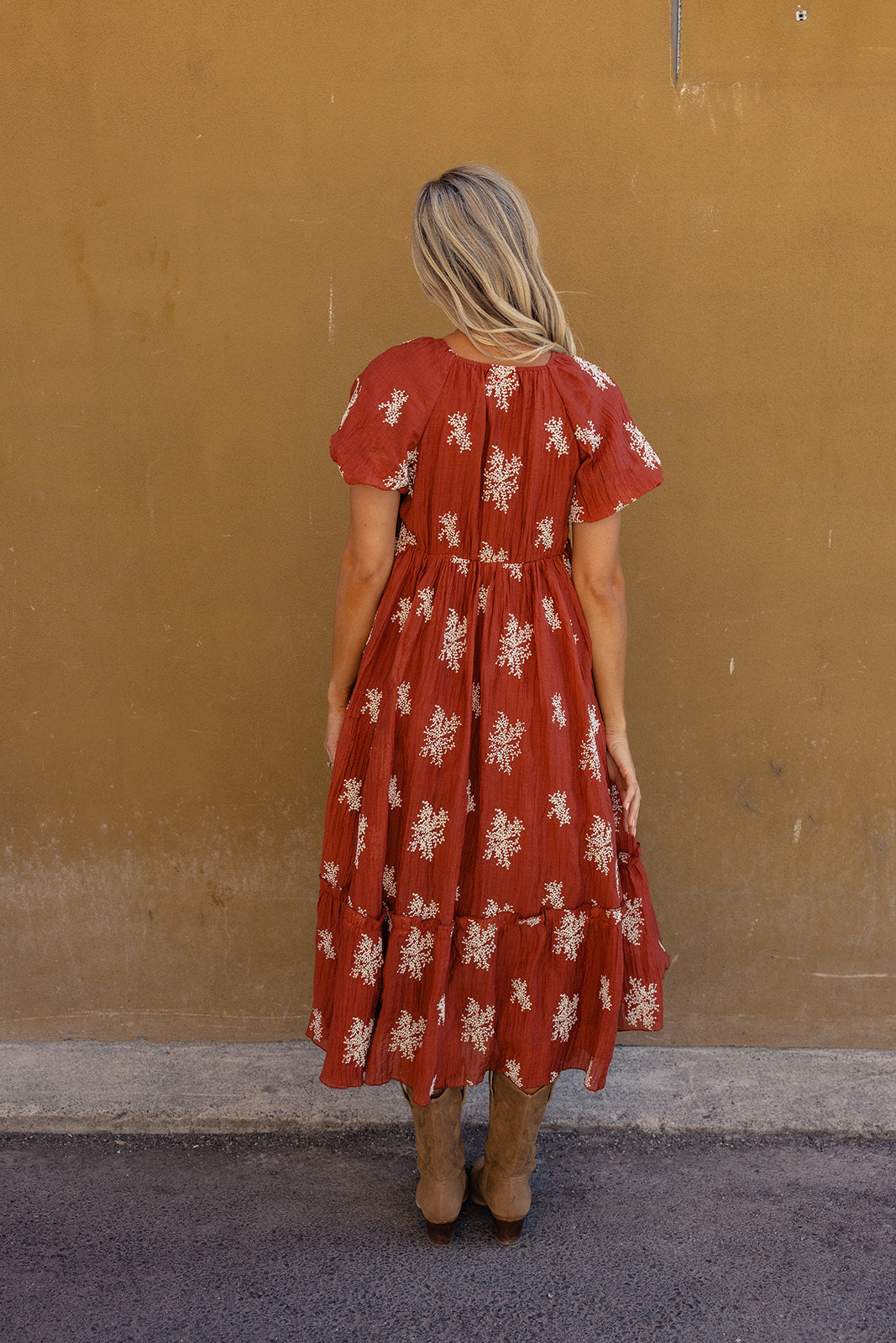 Burning Sun Embroidered Dress