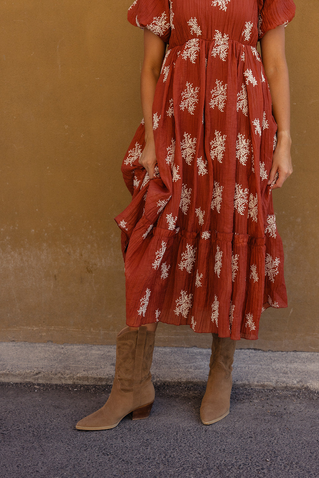 Burning Sun Embroidered Dress