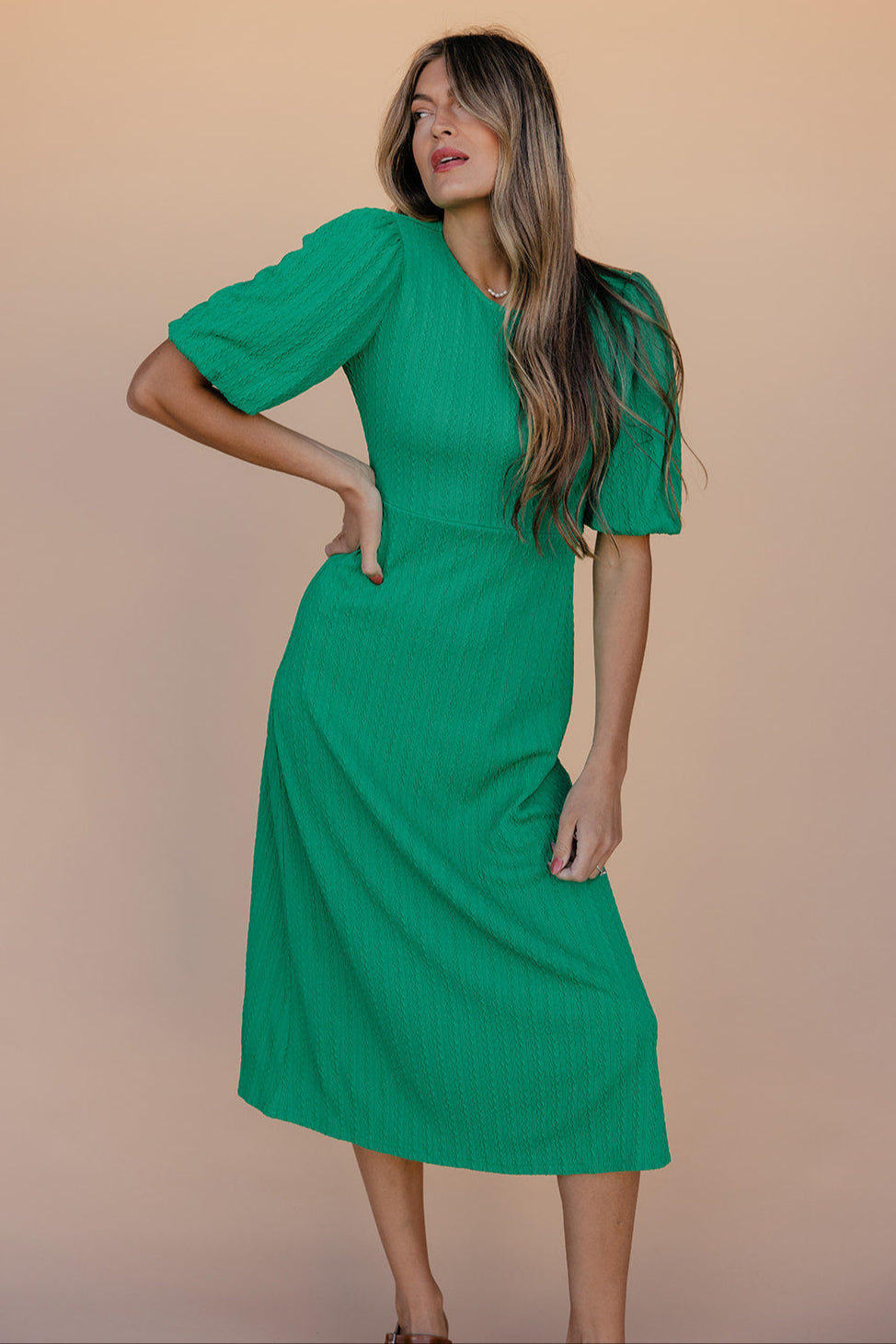 Lucky Charm Puff Sleeve Dress