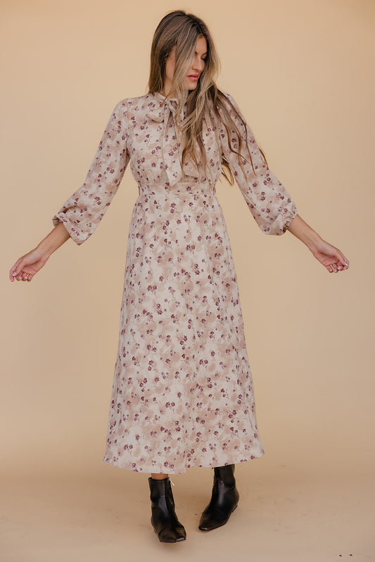 Camilla Tie Neck Midi