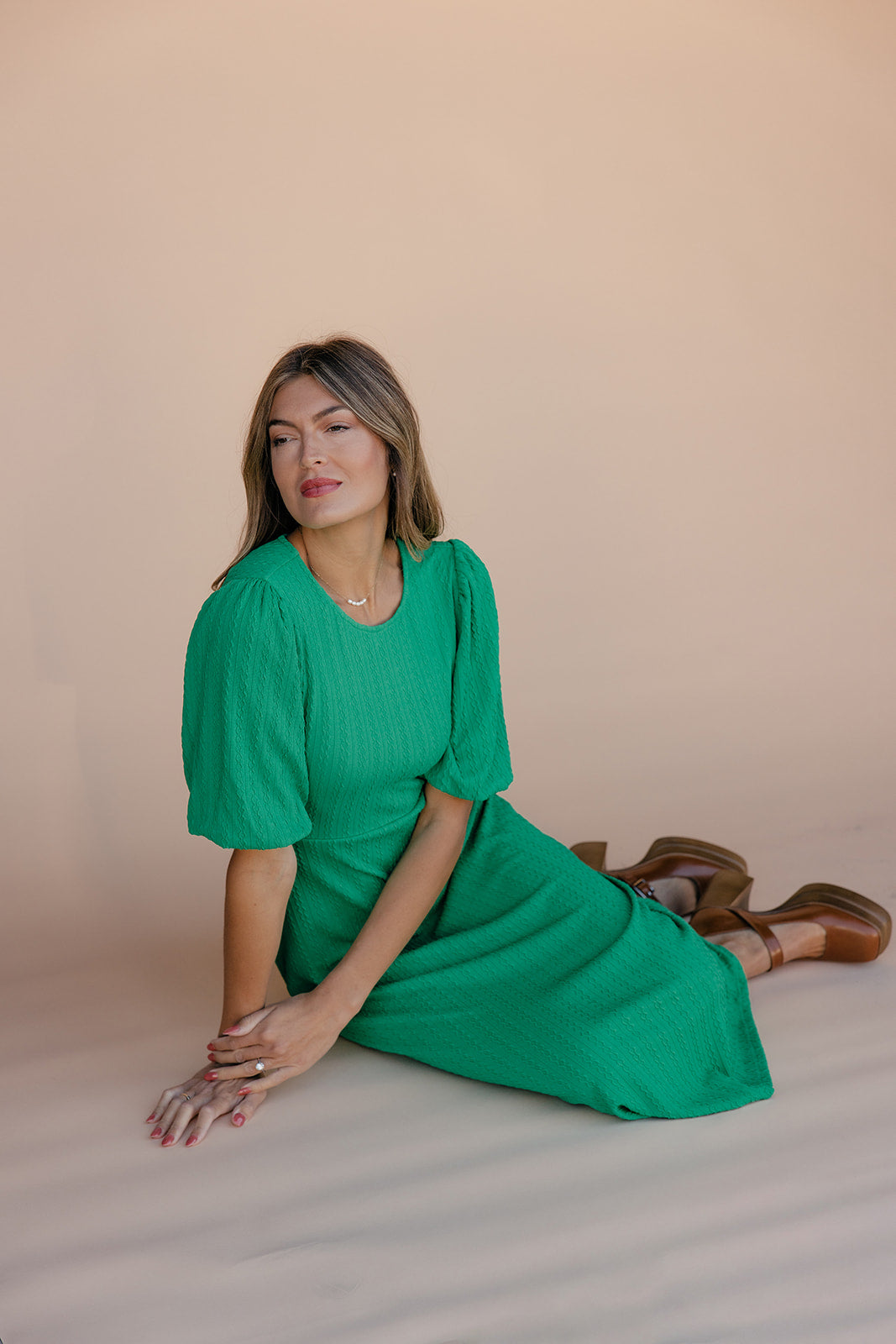 Lucky Charm Puff Sleeve Dress