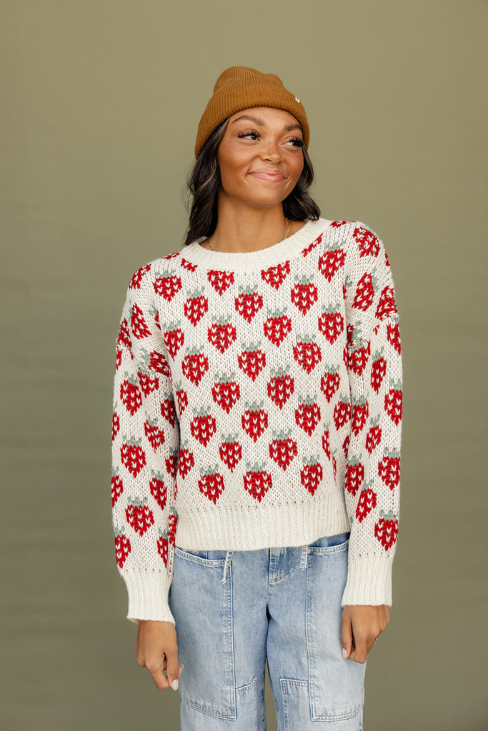 Strawberry Fields Forever Sweater