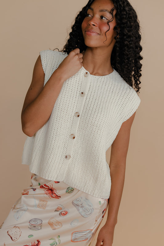 Honey Button Knit Vest