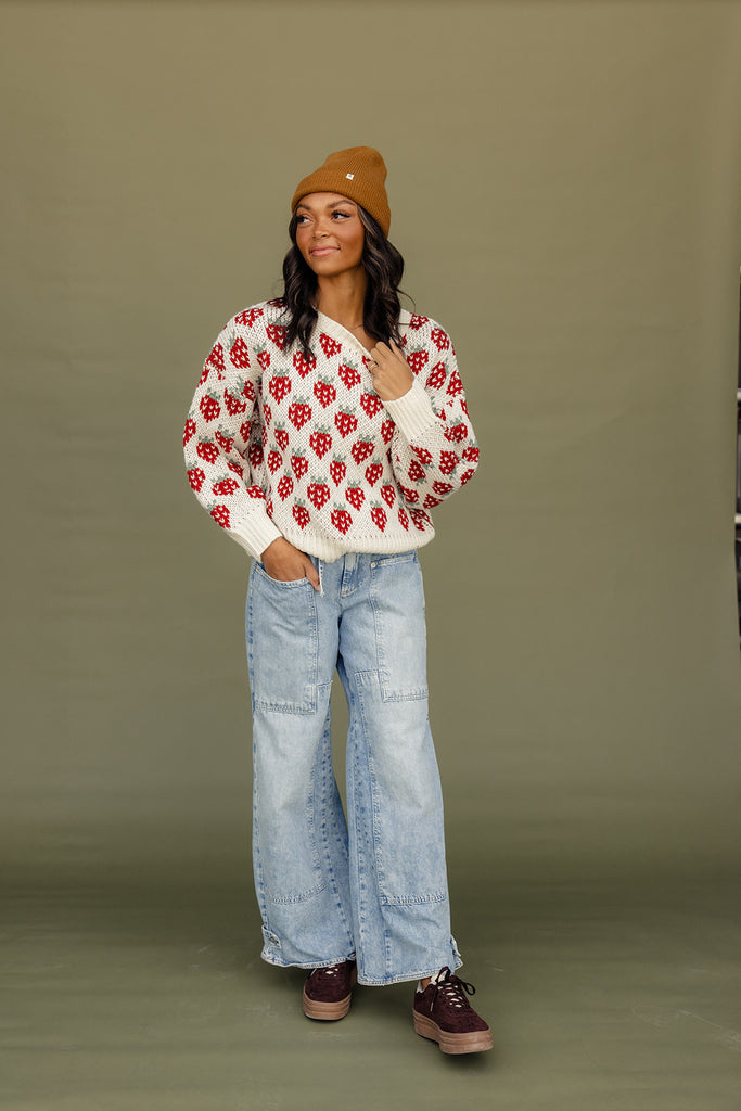 Strawberry Fields Forever Sweater