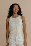 Milk + Sugar Button Tank