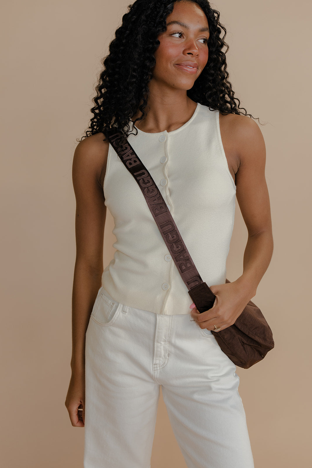 BAGGU Medium Nylon Crescent Bag