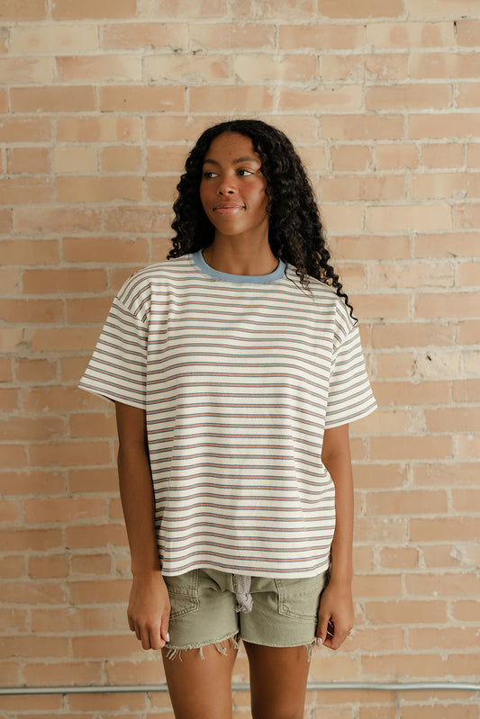 Wide Open Spaces Striped Tee