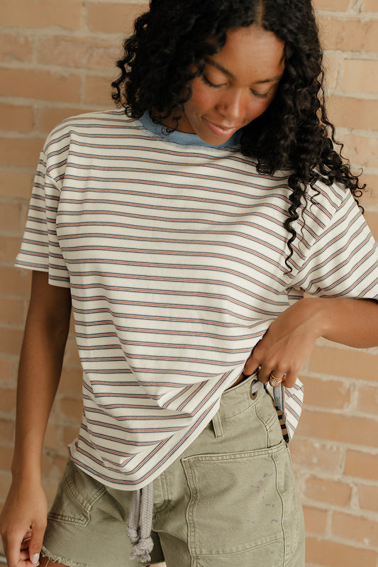 Wide Open Spaces Striped Tee