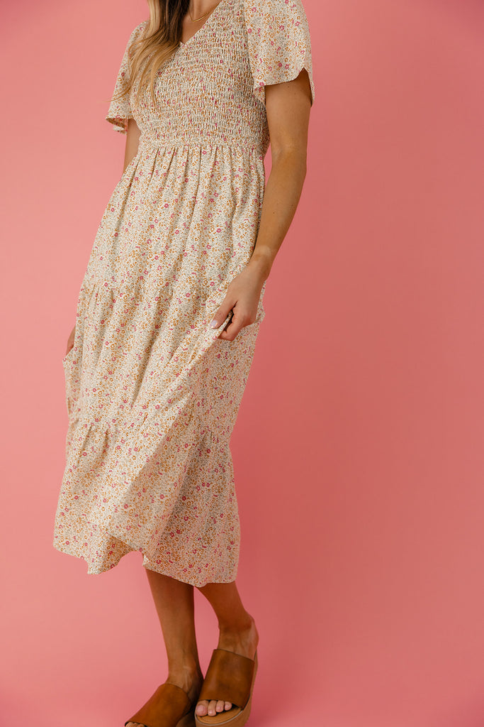 Time Of Her Life Smocked Midi